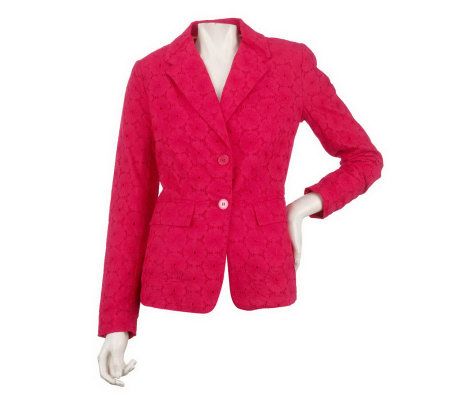 Isaac Mizrahi Live! Notch Collar Blazer - A220437