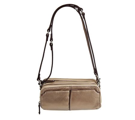 Tignanello Pebble Leather East/West Adjustable Crossbody