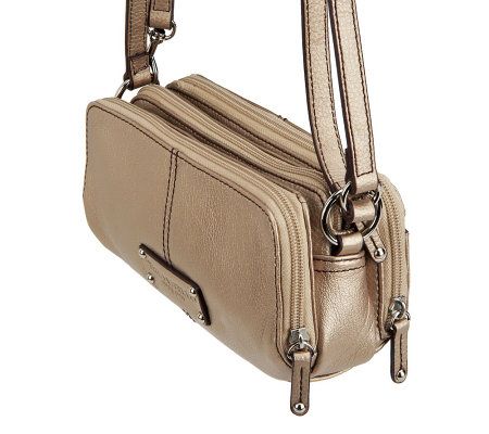 Tignanello Pebble Leather East/West Adjustable Crossbody