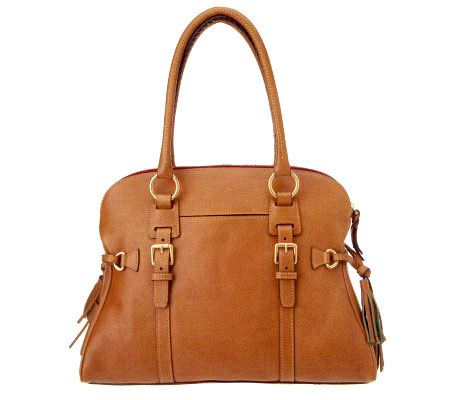 Dooney & Bourke Florentine Leather Domed Buckle Satchel