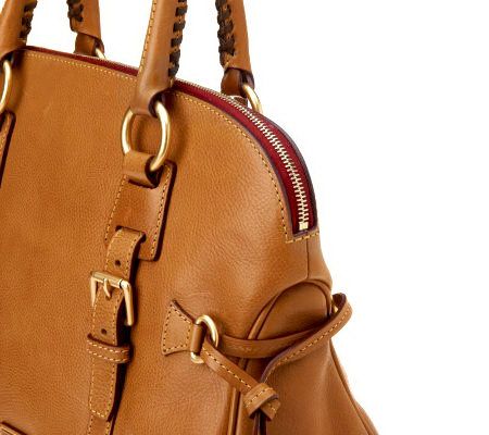 Dooney & Bourke Florentine Leather Domed Buckle Satchel