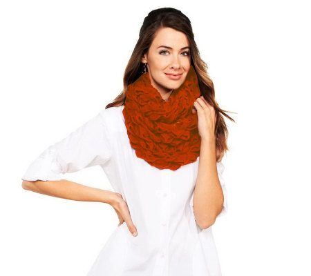 Joan Rivers Wrapped in Ruffles Infinity Scarf - A229037