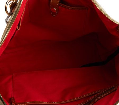 Dooney & Bourke Snake Embossed Leather O-Ring Shopper