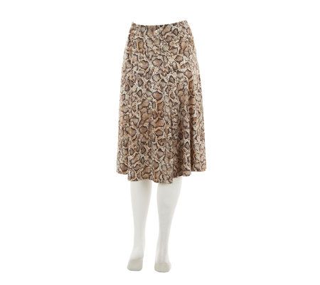 George Simonton Shoulder Top Elastic Waist Skirt with Seam Detail