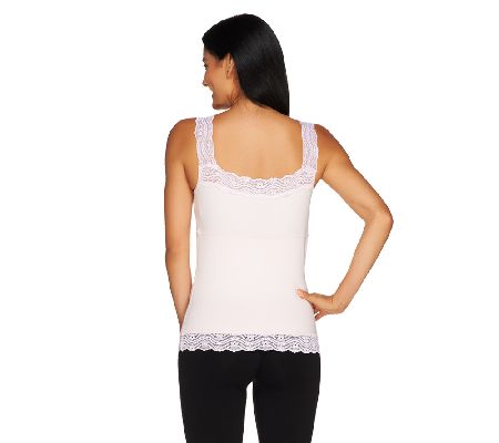 Carol Wior Reversible Lace Trim Cami with Midriff Control