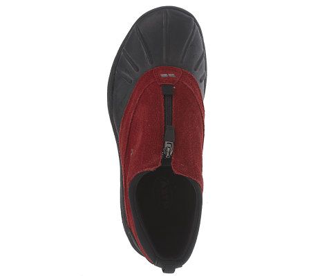 Ryka Water Resistant Suede Zip Front Sport Walking Shoes