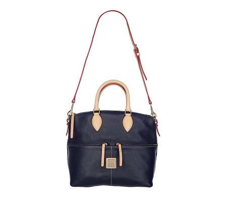 Dooney & Bourke Leather Satchel with Accessories