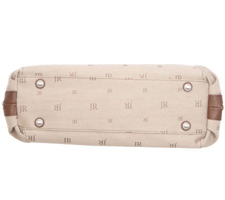 Judith Ripka Waverly Jacquard Tote w/ Expandable Zipper Sides