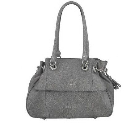 Judith Ripka Mulberry Stingray Embossed Leather Satchel - A215238