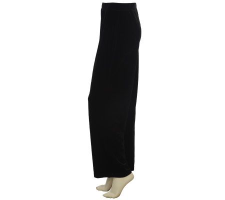 George Simonton Pull-on Velvet Pants with Elastic Waistband