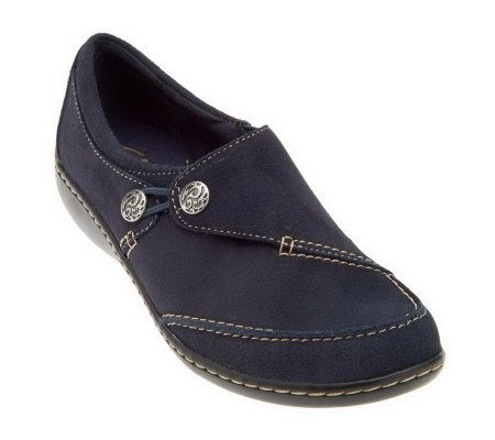 Clarks Bendables Ashland Lane Tumbled Leather Slip-on Shoes - A224938