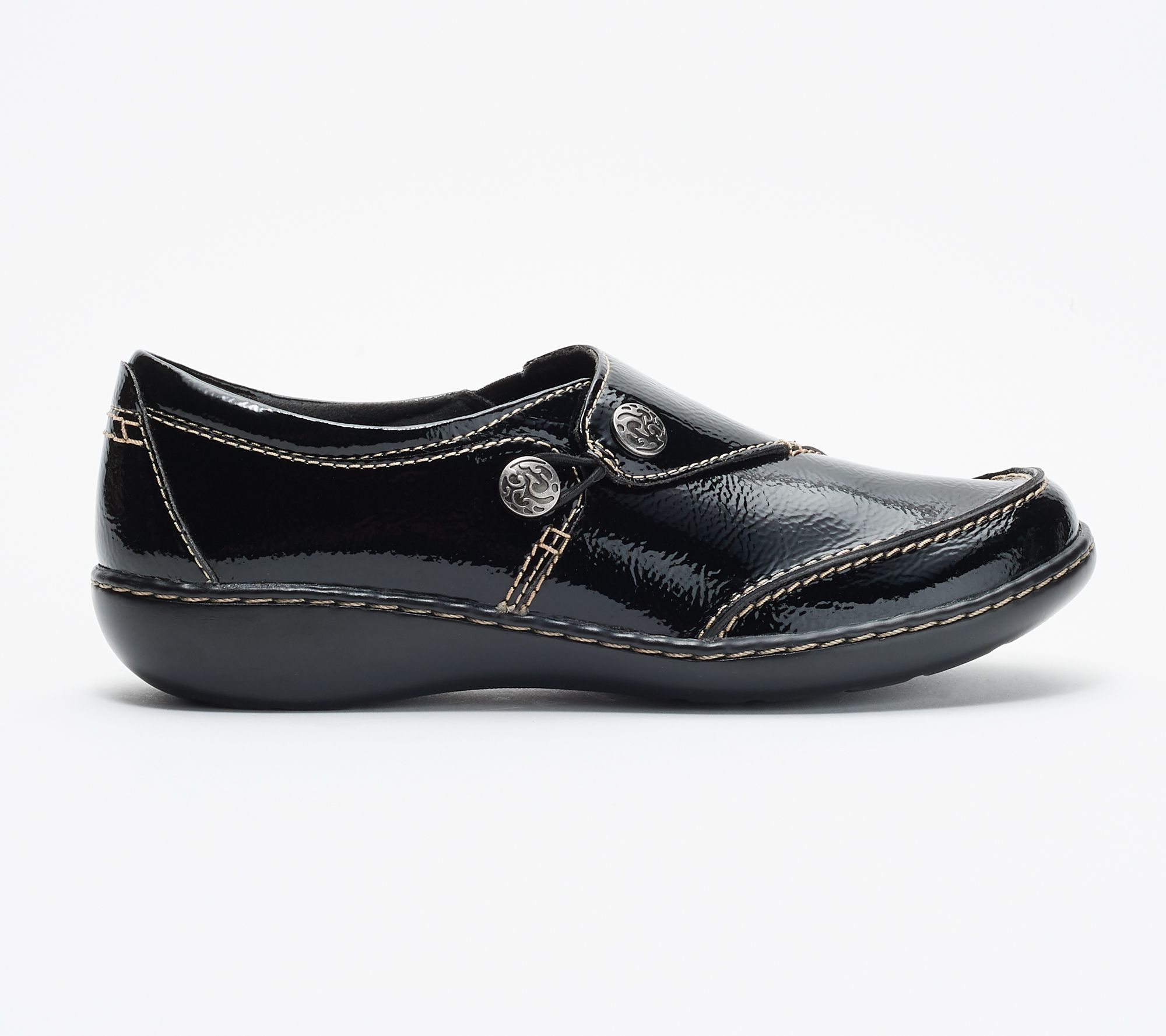 Clarks Bendables Ashland Lane Tumbled Leather Slip-on Shoes