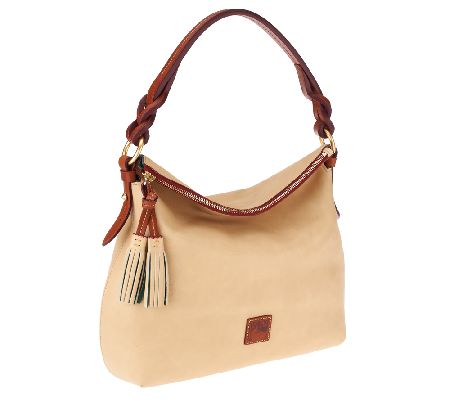 Dooney & Bourke Florentine Leather Twist Strap Hobo Bag - A231438
