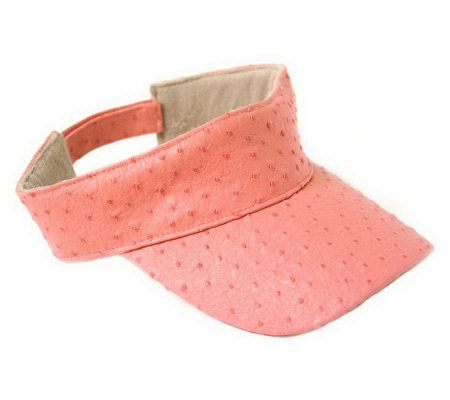 Physician Endorsed Ooh So Rich Faux Ostrich Visor - A317438