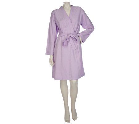 Carole Hochman Knit Seersucker Robe - A91638
