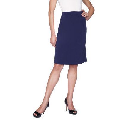 George Simonton Milky Knit Skirt with Seam Detail - A92438