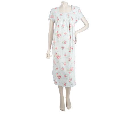 Carole Hochman Cottage Blooms 100Cotton Jersey 51-inch Gown - A212439