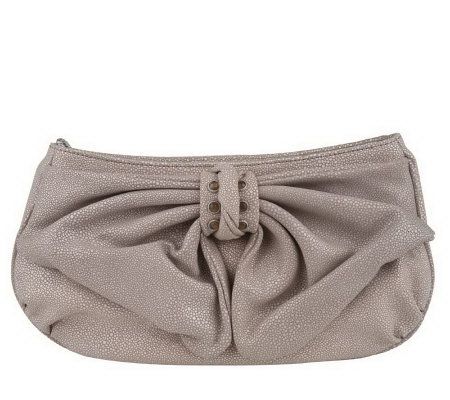 Judith Ripka Lafayette Stingray Embossed Bow Clutch - A213239