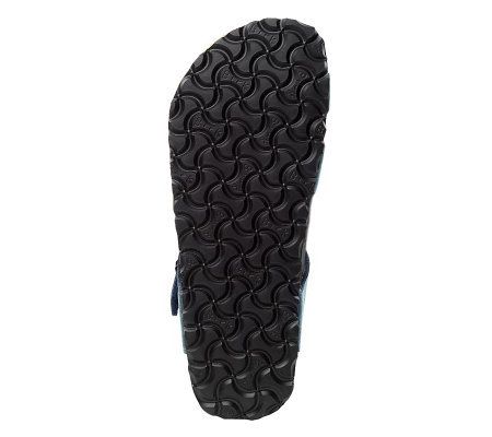 Birkis Lennox Patina Finish Toe LoopSandals w/ Adj. Buckle