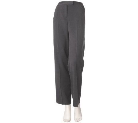 Susan Graver Zip Front Trouser Pants with Pockets - A216939