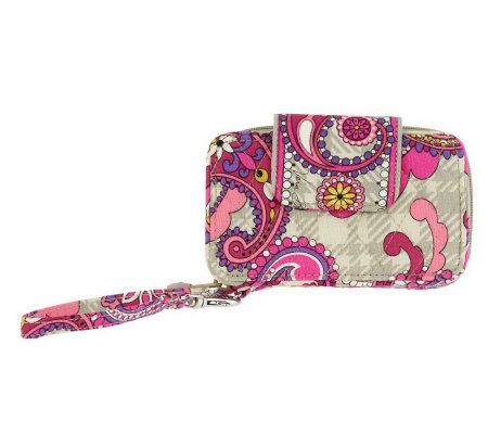 Vera Bradley Signature Print Smartphone Wristlet â€” QVC