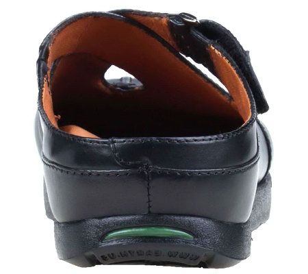 Kalso Fawn Leather Cross Strap Slip On Clogs