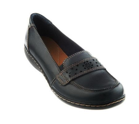 Clarks Bendables Ashland Time Leather Loafers - A230239