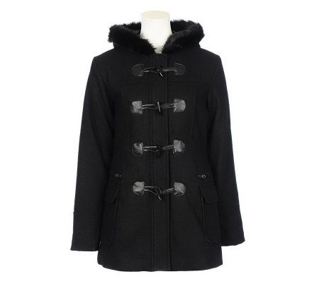 Excelled Wool Hooded Toggle Coat - A321039