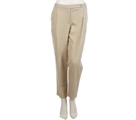 As Is By Thuy D. Pleat Detail Ankle Length Boyfriend Pants - A229940