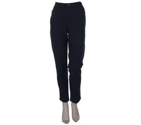 As Is Denim & Co. Modern Waist Cargo Pants - A230340