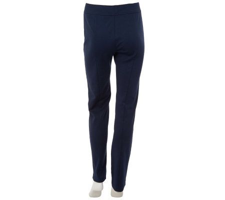 Linea by Louis DellOlio Petite Wide Waist Ponte Pants