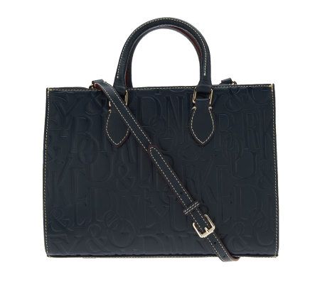 Dooney & Bourke Retro Embossed Leather Janine Satchel