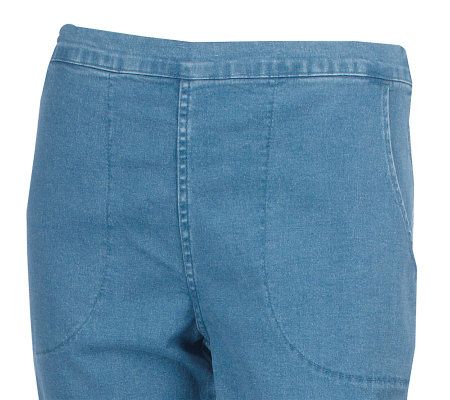 Quacker Factory Open Spray Motif Capri Pants