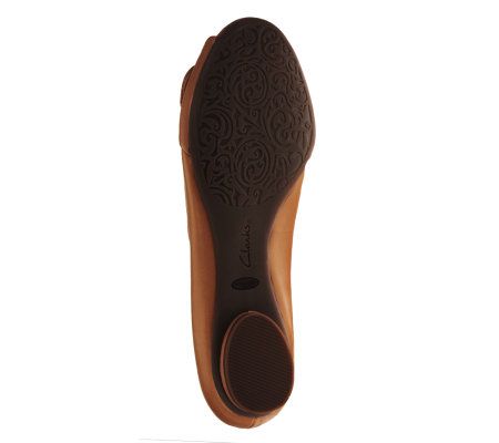 Clarks Artisan Demure Flare Peep Toe Flats