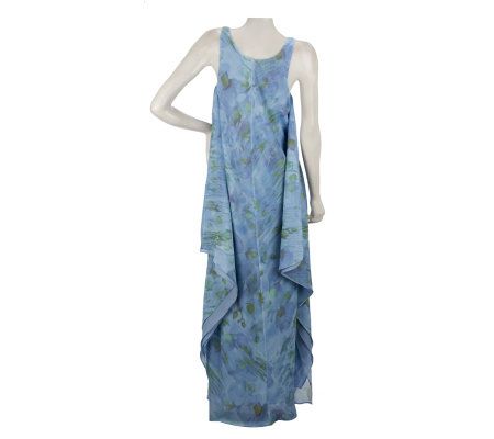 CE by Cristina Ehrlich Floral Print Maxi Dress