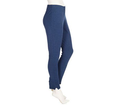 As Is Women with Control Stretch Pull-on Leggings with Side Slit