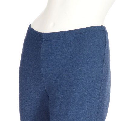 As Is Women with Control Stretch Pull-on Leggings with Side Slit