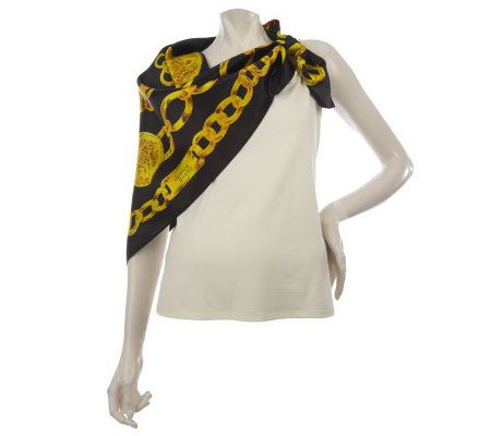 Dennis Basso Status Print Square Scarf - A211142