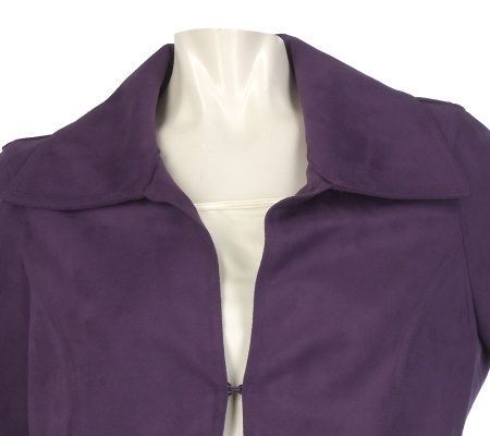 George Simonton Ultra Faux Suede Jacket with Princess Seams