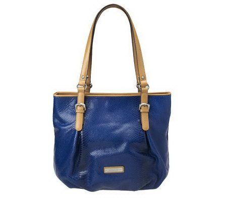 Etienne Aigner Snake Embossed Leather Riveria Tote - A221442