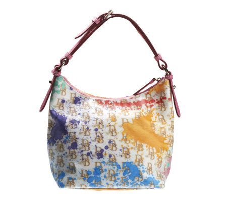 Dooney & Bourke Coated Cotton DB75 Small Zipper Pocket Sac