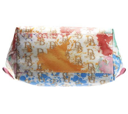 Dooney & Bourke Coated Cotton DB75 Small Zipper Pocket Sac