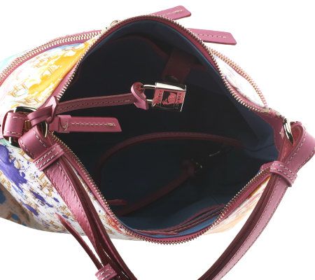 Dooney & Bourke Coated Cotton DB75 Small Zipper Pocket Sac