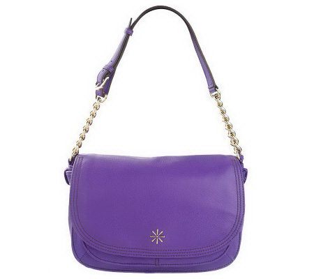 As Is Isaac Mizrahi Live! Pebble Leather Small Chain Hobo - A227542