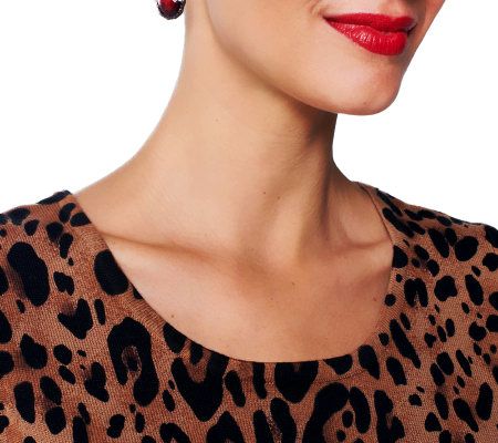 Joan Rivers Leopard Print Knit Tank