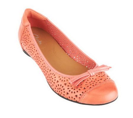 Clarks Bendables Poem Journal Leather Ballet Flats - A230242