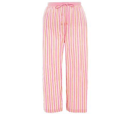 Jockey Separates Amanda Stripe Knit Capri Pant - A324542