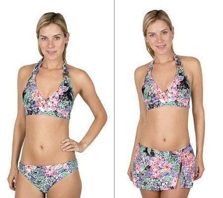 Simply Sole Key West Mosaic Ring Bra-Style Swim Top - A327242