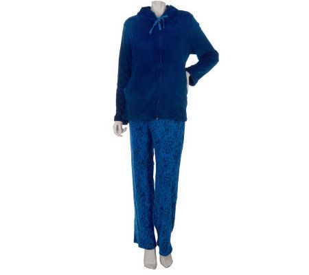 Carole Hochman Animal Mode 3-piece Lounge Pajama Set - A216843