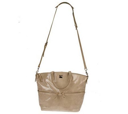 Dooney & Bourke Patent Leather Large Pocket Satchel - A219943